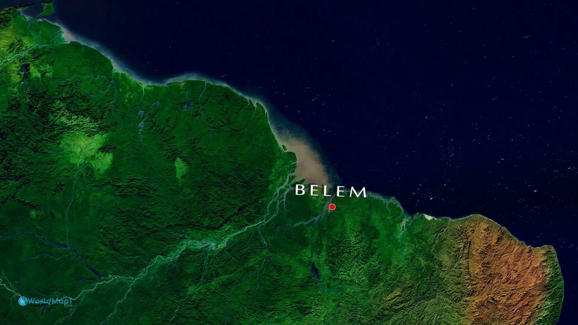 Belem Satellite Image Brazil